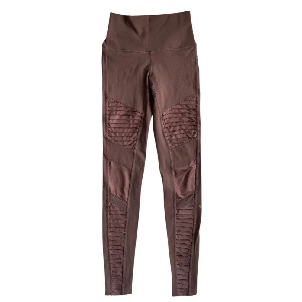 ALO Yoga Leggings Lot 3 Womens XS/XXS High Waist Pink Gray Mesh Panel Set